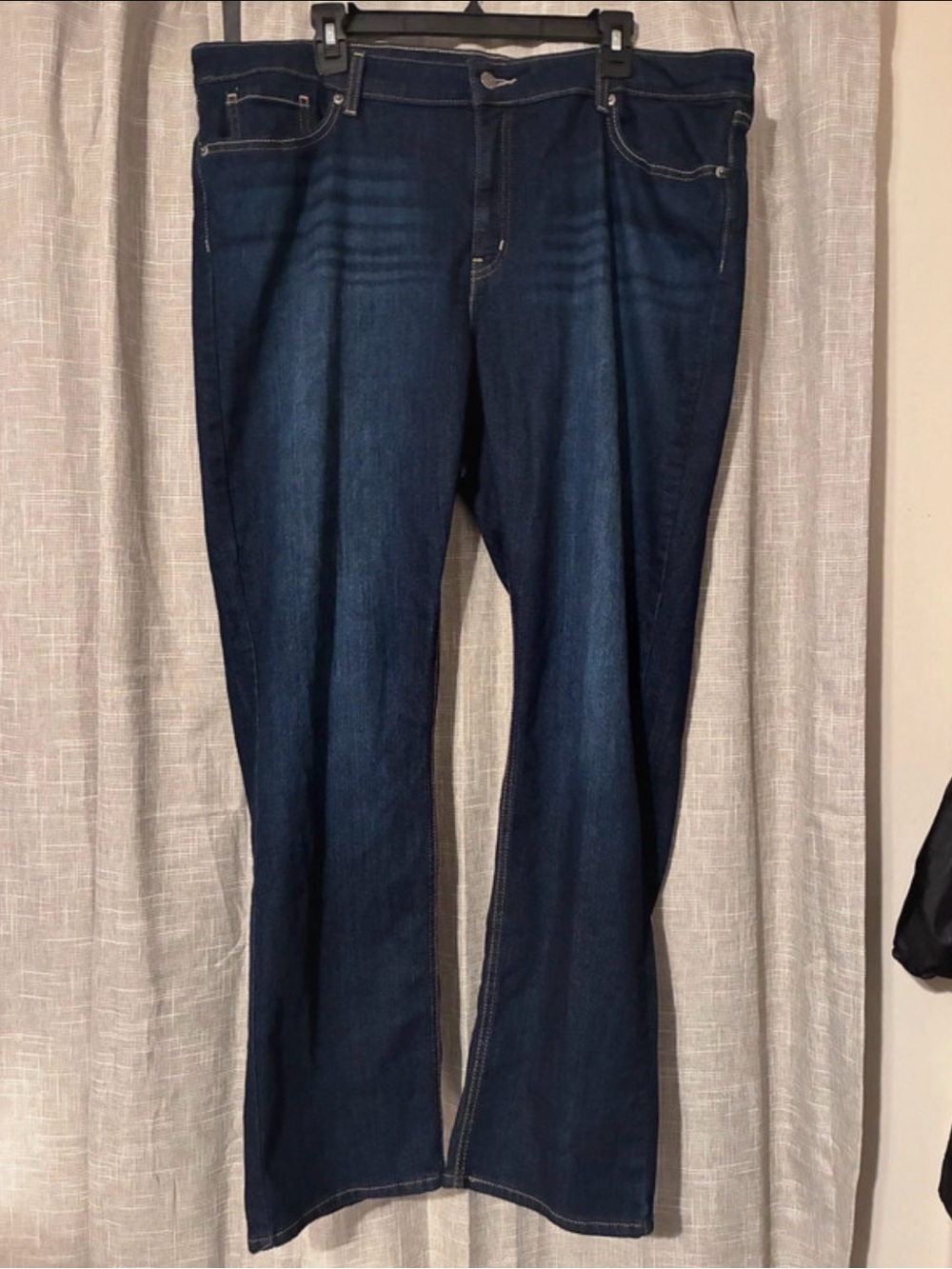 Signature Levi Strauss Gold Label True Straight Jeans 22W Regular Dark Wash